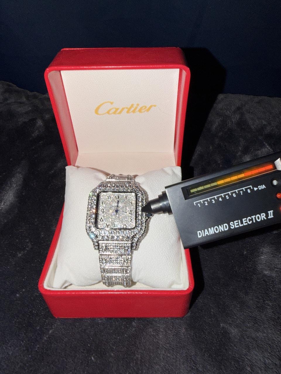 Cartier Iced-Out Watch